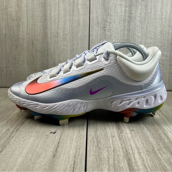 NEW Nike Alpha Huarache Elite 4 Low Baseball Cleat fd2745-106 Men’s Size 7.5 - Picture 1 of 11